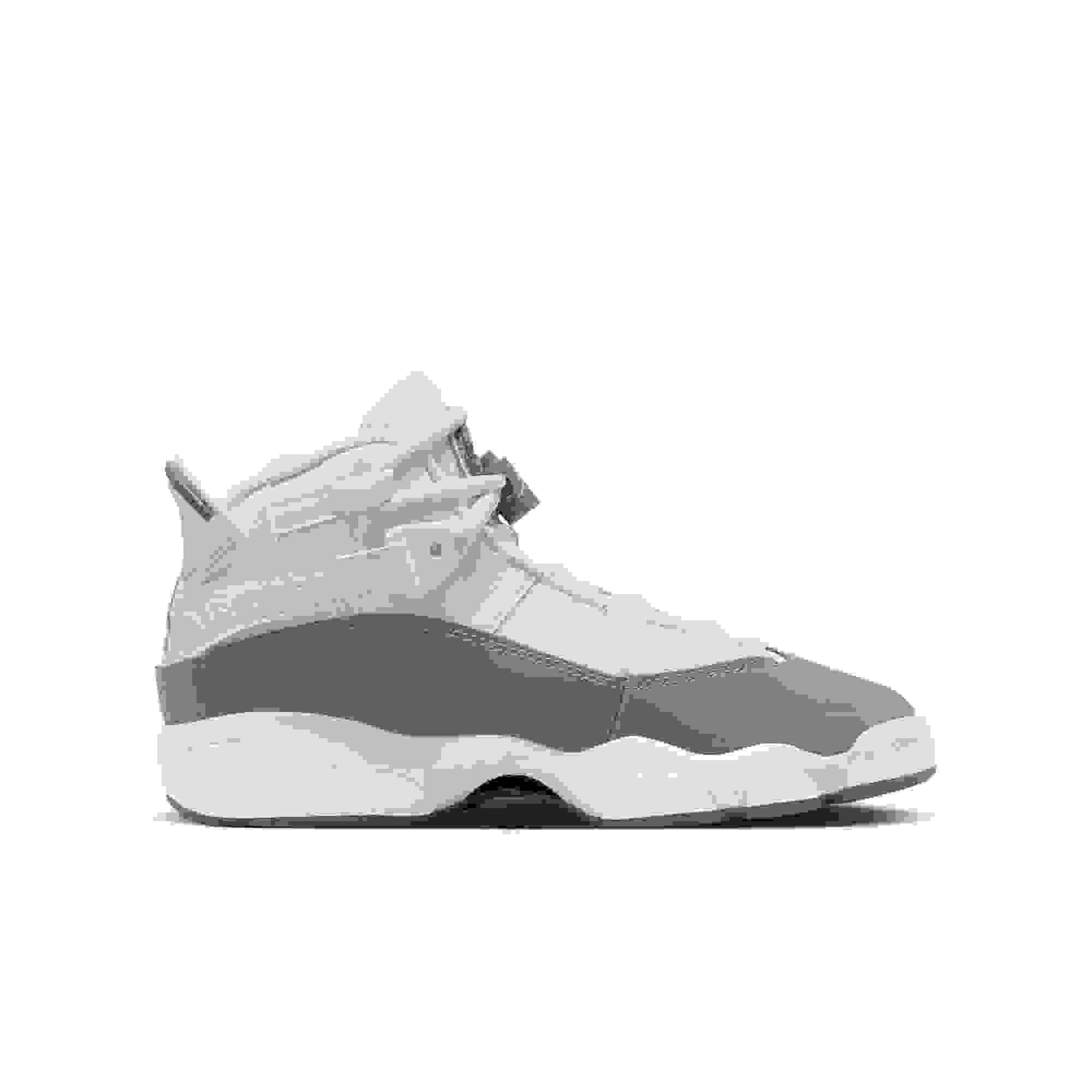 Jordan 6 Rings Grade School Boys' "White/Cool Grey" Shoe